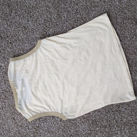 ADORABLE Y2K Poleci Yellow Stretch Tank w/contrast trim, Size S - Picture 6 of 6